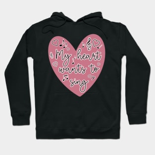 Sound of Music - My Heart Wants to Sing Pink Hoodie